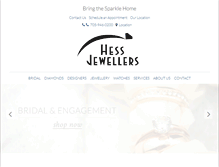 Tablet Screenshot of hessjewellers.com
